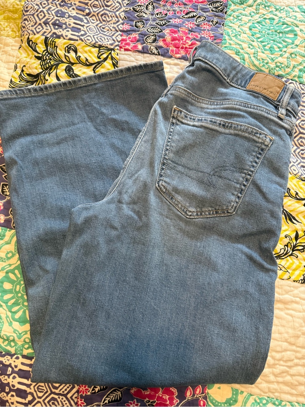 American eagle Light Blue Denim Jeans - super high rise baggy
